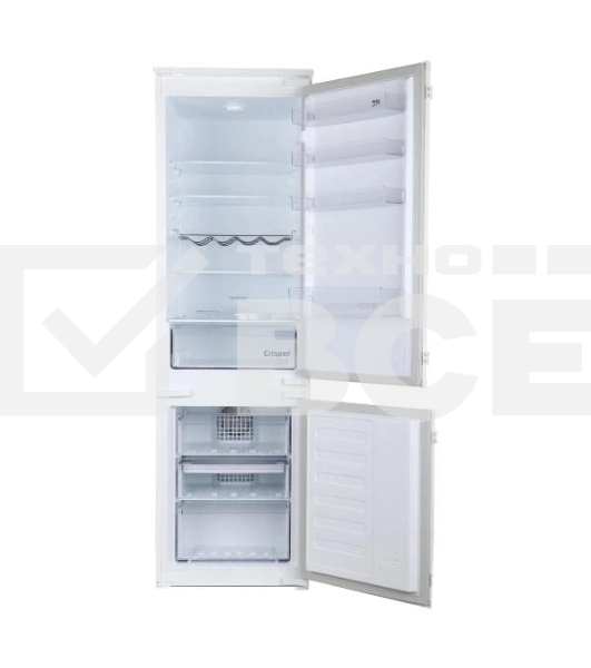 Встраиваемый холодильник Beko BCHA2752S белый (двухкамерный)
