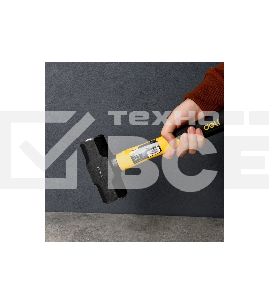 Кувалда Deli DL447004 1,8кг, рукоятка из высокопрочного стекловолокна