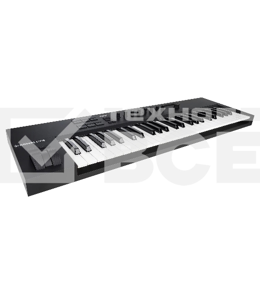 Клавиатура MIDI [25237] Native Instruments [KOMPLETE KONTROL A49] 49 клавиш, полувзвешенная, 8 ручек управления, колеса высоты тона и модуляции, 4-позиционный энкодер, OLED-дисплей, TRS-вход для педали, USB-порт