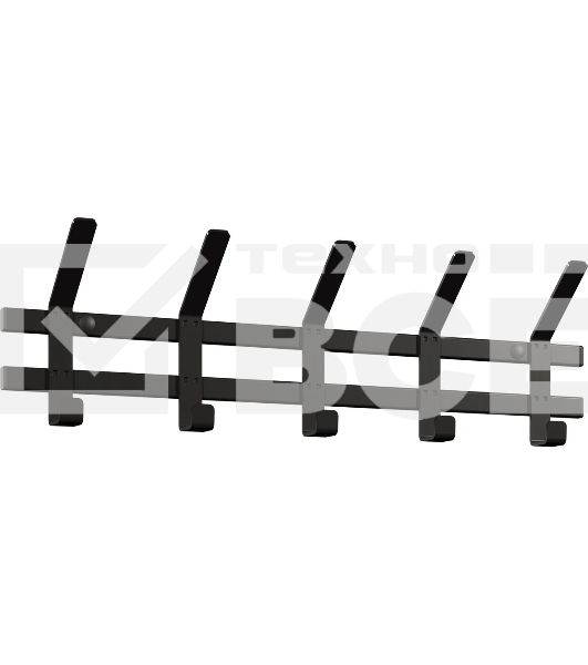 Вешалка настенная ЗМИ ТОРОНТО 5 черный ВНТ5 Ч