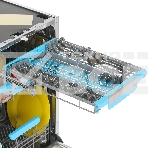 Встраиваемая посудомоечная машина Korting KDI 45570, нержавеющая сталь, 44.8 см, 10 компл., 47 дБ, класс A++, фото3