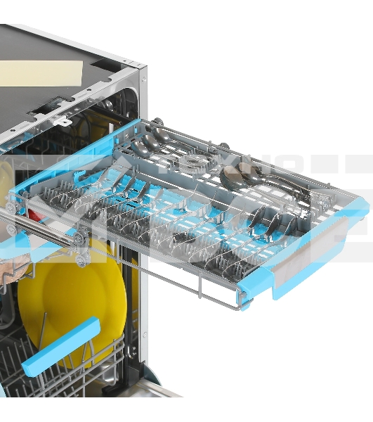 Встраиваемая посудомоечная машина Korting KDI 45570, нержавеющая сталь, 44.8 см, 10 компл., 47 дБ, класс A++