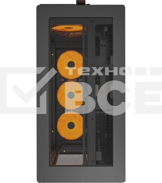 Компьютерный корпус Montech HS01 PRO черный без БП ATX 5x120мм 2xUSB 3.0 1xUSB3.1 audio