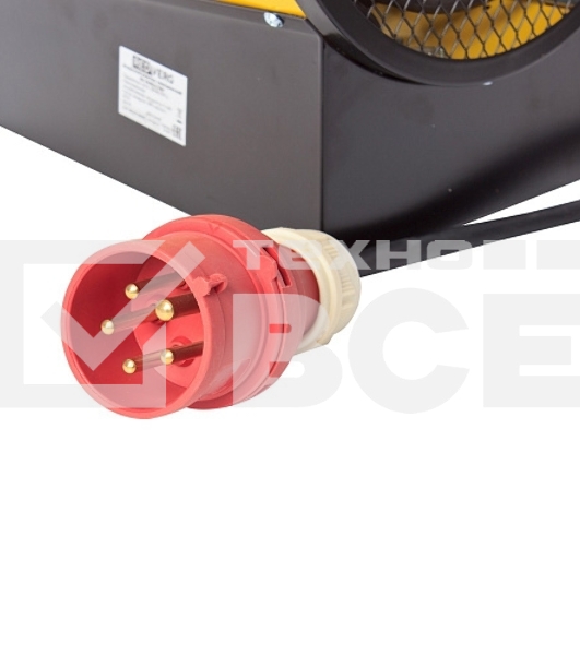 Тепловая пушка электрическая RedVerg RD-EHR5A/380 5000Вт желтый/черный