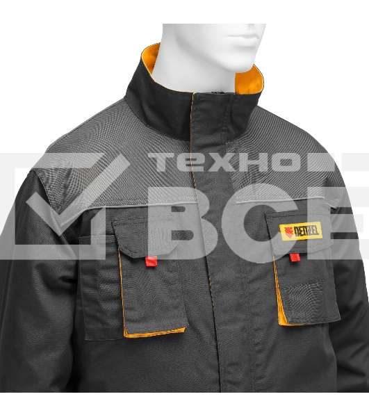 Куртка профессиональная рабочая Denzel 65% полиэстер 35% хлопок, XXXL