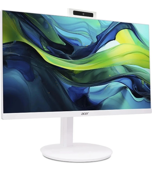 Моноблок Acer Aspire C24A-GRPL 23.8' Full HD Core 5 120U (1.4) 16Gb SSD 512Gb Graphics CR Eshell GbitEth WiFi BT 90W клавиатура мышь Cam белый 1920x1080