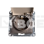 Механизм розетки 1-м СП AtlasDesign 16А IP20 с заземл. защ. шторки с крышкой шампань, фото5