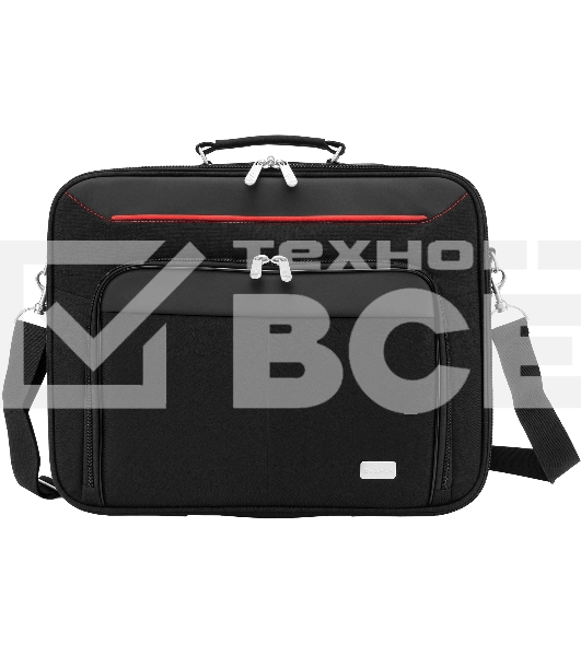 Сумка для ноутбука 15.6' Digma HC-211 черный/красный полиэстер (HC211BKR)