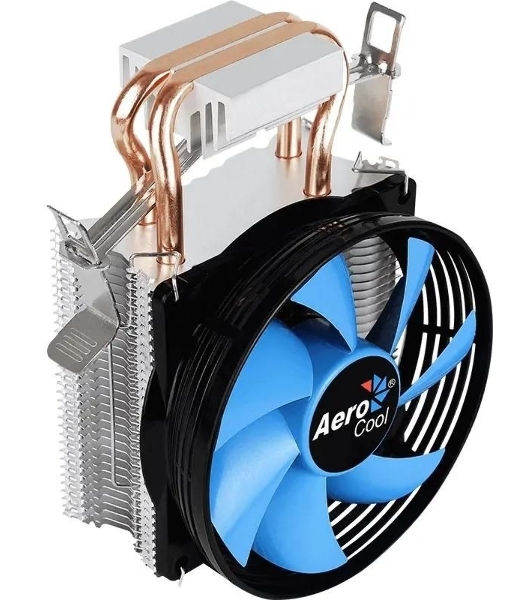 Кулер для процессора AeroCool/Formula Verkho 2 серебристый, 90 мм, алюминий/медь, 2000 об/мин, 25 дБ, 4 pin, 110 Вт, 125 мм