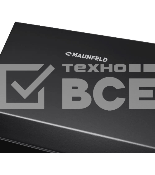 Вытяжка каминная Maunfeld Bridge 60 нержавеющая сталь/черное стекло, 60 см, 850 куб. м/ч, 51 дБ