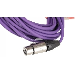 Микрофонный кабель FORCE FMC-05/10 VT XLR (F)- XLR(M), разъемы с никелевым корпусом и посеребренными контактами, 10 м, цвет фиолетовый, фото4