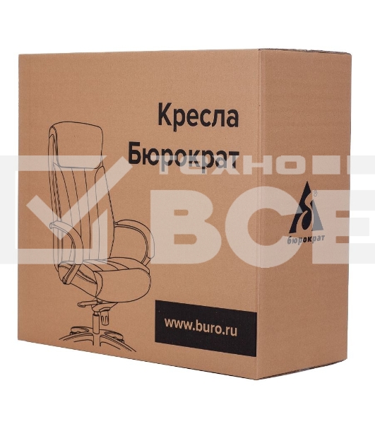 Кресло руководителя Бюрократ T-9923WALNUT/IVORY слоновая кость кожа крестовина дерево