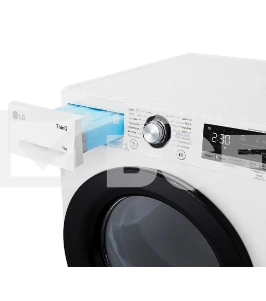 Сушильная машина LG DC90V3V6W белый, 9 кг, сушка - тепловой насос, программ - 14, 60 x 85 x 66 см