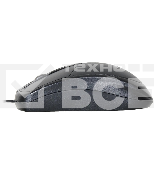 Мышь Oklick 125M черный оптическая (1200dpi) USB (2but)