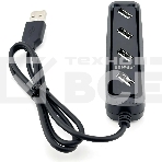 Разветвитель USB 2.0 BPH-1729 4порт. черный, фото 1