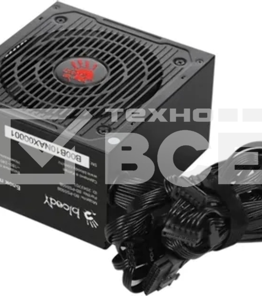 Блок питания Bloody BD-PS550B, 550Вт, 80 PLUS Bronze, 120мм, черный