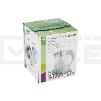 Чайник электрический HOMESTAR HS-1021, 1500Вт 1,7л, нержавейка+пластик, белый, двойной корпус, фото3