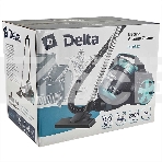 Пылесос DELTA DL-0852 черный/бирюзовый, 350/2200 Вт, уборка сухая, пылесборник контейнер, 4 л, фото2