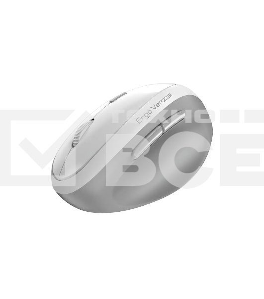 Мышь беспроводная Genius Genius Ergo 8350S /Вертикальная/бесшумная/1200-1600-2400 dpi/BlueEye/6 кнопок/USB-приемник/Bluetooth+2,4 ГГц/батарея AA/бело-серый (31030041401)