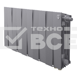 Радиатор биметаллический Royal Thermo PianoForte 300 серебристый VR80 - 10 секц.