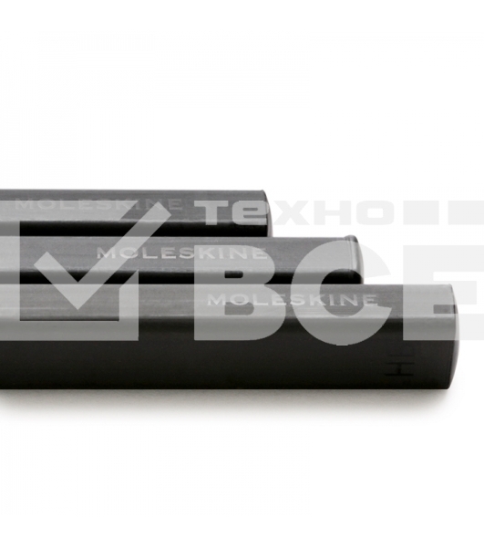 Набор карандашей чернографитных Moleskine Drawing EW2PG001A HB/2B блистер 3 карандаша