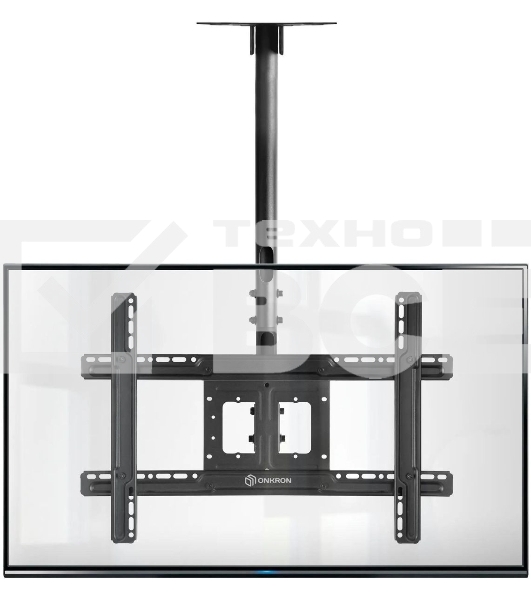 Потолочный кронштейн ONKRON N1L для телевизора 32'-80' потолочный телескопический, черный