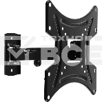 Кронштейн для телевизора Buro FL1S черный, 20'-48' макс. 15 кг, настенный, поворотно-выдвижной и наклонный, фото 1