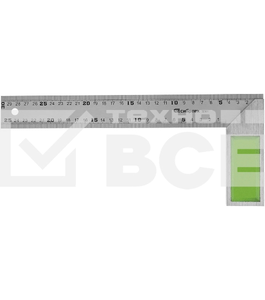 Угольник Сибртех, 300 мм, металлический