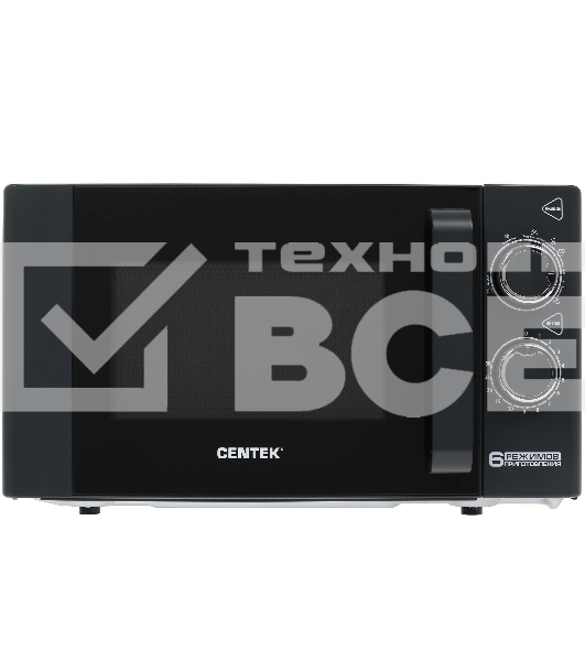 Микроволновая печь Centek CT-1583 темно-серый, 20 л, 700 Вт, переключатели - поворотный механизм