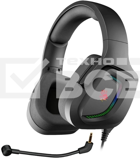 Наушники с микрофоном A4Tech Bloody G573P черный 2м мониторные оголовье (G573P)