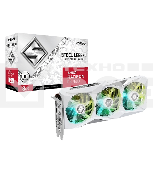 Видеокарта AsRock Radeon RX 7600 Steel Legend 8G OC