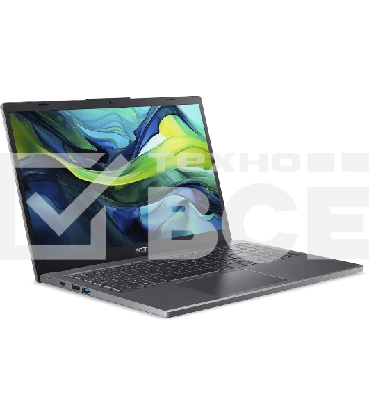 Ноутбук Acer Aspire 15 A15-51M-39CN Core 3 100U 16Gb SSD512Gb Intel Graphics 15.6' IPS FHD (1920x1080) noOS metall WiFi BT Cam (NX.KXRCD.001)