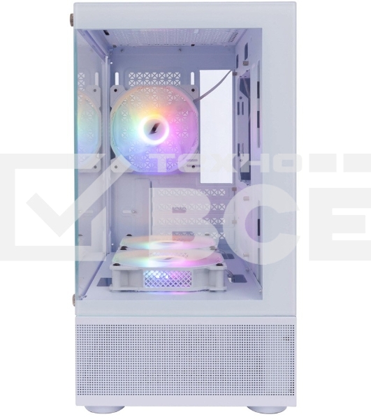 Компьютерный корпус 1STPLAYER MIKU Mi2-A White / mATX / 3x120mm LED fans / Mi2-A-WH-2F1R-W-1F1-W