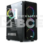 Компьютерный корпус Powercase Mistral Z4С Mesh LED, Tempered Glass, 4x 120mm 5-color fan, чёрный, ATX  (CMIZ4C-L4), фото5