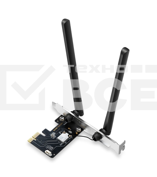 Сетевой адаптер Mercusys MA86XE Трёхдиапазонный адаптер PCI Express с поддержкой Bluetooth и Wi-Fi 6E AXE5400