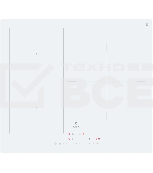 Индукционная варочная поверхность LEX EVI 631A WH