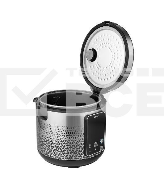 Мультиварка Centek CT-1499 (чёрный/сталь)  900Вт, 5.0л, 25 программ, мультиповар, антиприг. покрытие