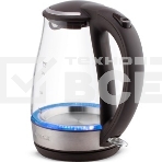 Чайник Vitek VT-7015 (TR) черный/стекло  Мощность 2200 Вт, фото 1