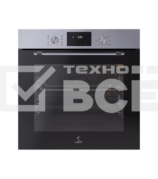 Электрический духовой шкаф LEX EDP 680 IX MAX, встраиваемый, нержавеющая сталь