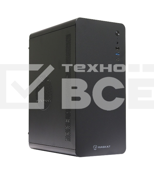 Компьютер Raskat STANDART 300 (Intel Core i3-12100, RAM 8GB, SSD 256GB, noOS, Black)