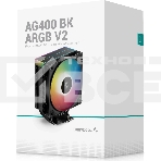 Кулер для процессора DEEPCOOL AG400 BK ARGB V2 черный 120мм алюминий+медь 2100rpm 31.6db 4-pin 220W 154мм, фото6