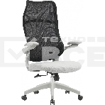 Кресло компьютерное Cactus CS-GMC505-BKGY черный, сиденье серый, сетка/ткань, крестов. пластик, пластик серый, фото 1