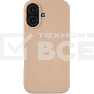 Чехол (клип-кейс) uBear для Apple iPhone 16 Touch with MagSafe темно-бежевый (CS403LT61TH-I24M)