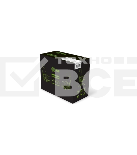 Кресло офисное Cactus CS-CHR-MC01-BLBK синий, сиденье черный, сетка/ткань, с подголов. крестов. пластик, подст. для ног
