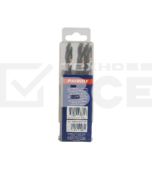 Сверло EDGE by PATRIOT по металлу 10,0 мм, упаковка 5шт 815010040