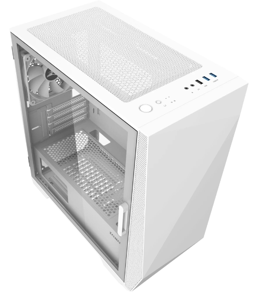 Компьютерный корпус MiniTower Zalman Z1 Iceberg белый (mATX, window, FRONT 2x120мм, REAR 1x120мм, без БП) (Z1 Iceberg белый)