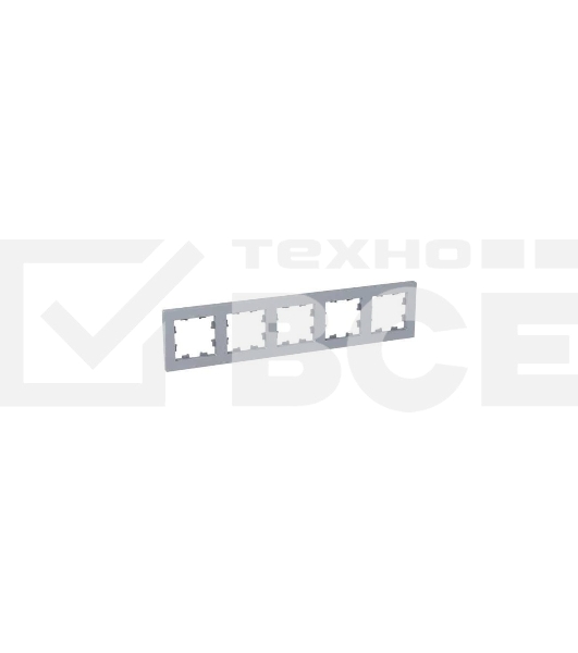 Рамка 5 - местная EKF Эпика UP1-FPA-05, алюминий, пластик