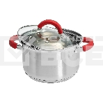 Кастрюля WEBBER BE-341/2 3 л, нержавеющая сталь, со стеклянной крышкой, фото5