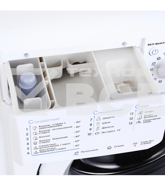 Стиральная машина Indesit IWSD 6105 B (CIS).L белая, загрузка фронтальная 6кг, 1000 об/мин., класс: A
