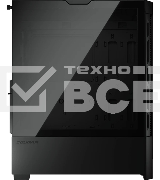 Компьютерный корпус Cougar Airface, 1x120мм Fan, без БП, черный, ATX